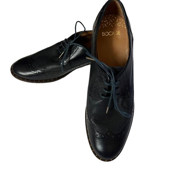 Bocage Carisey Wingtip Oxfords in Marine - Picture 3 of 13